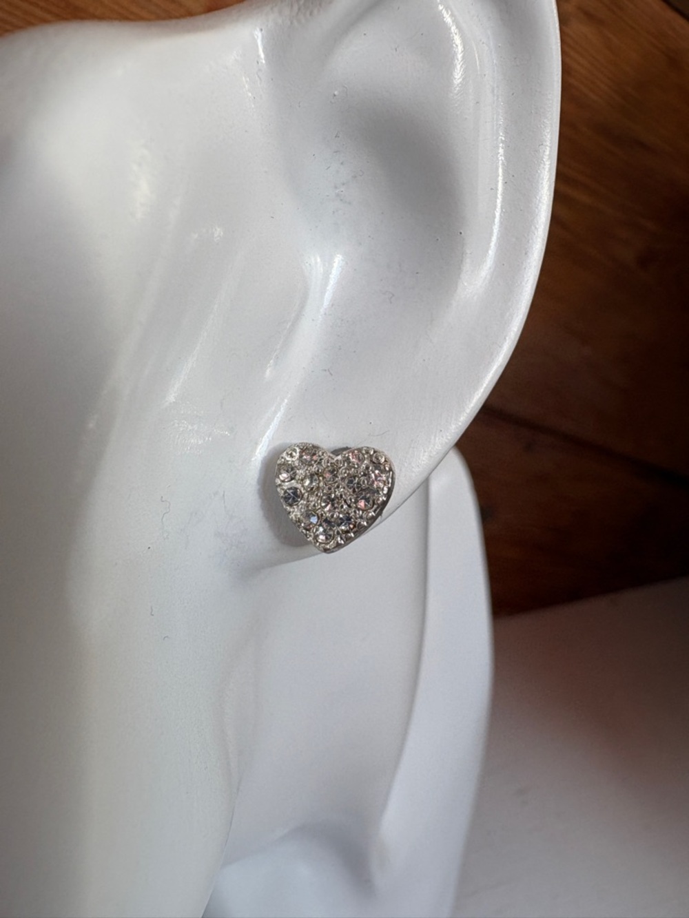 Pavé Heart Earrings NWT